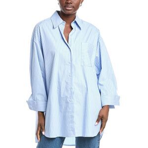 Anna Kay Womens Thomas Blouse, Blue
